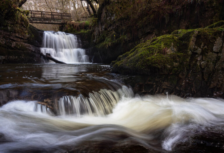 Sychryd Waterfall, Brecon Beacons, Wales.