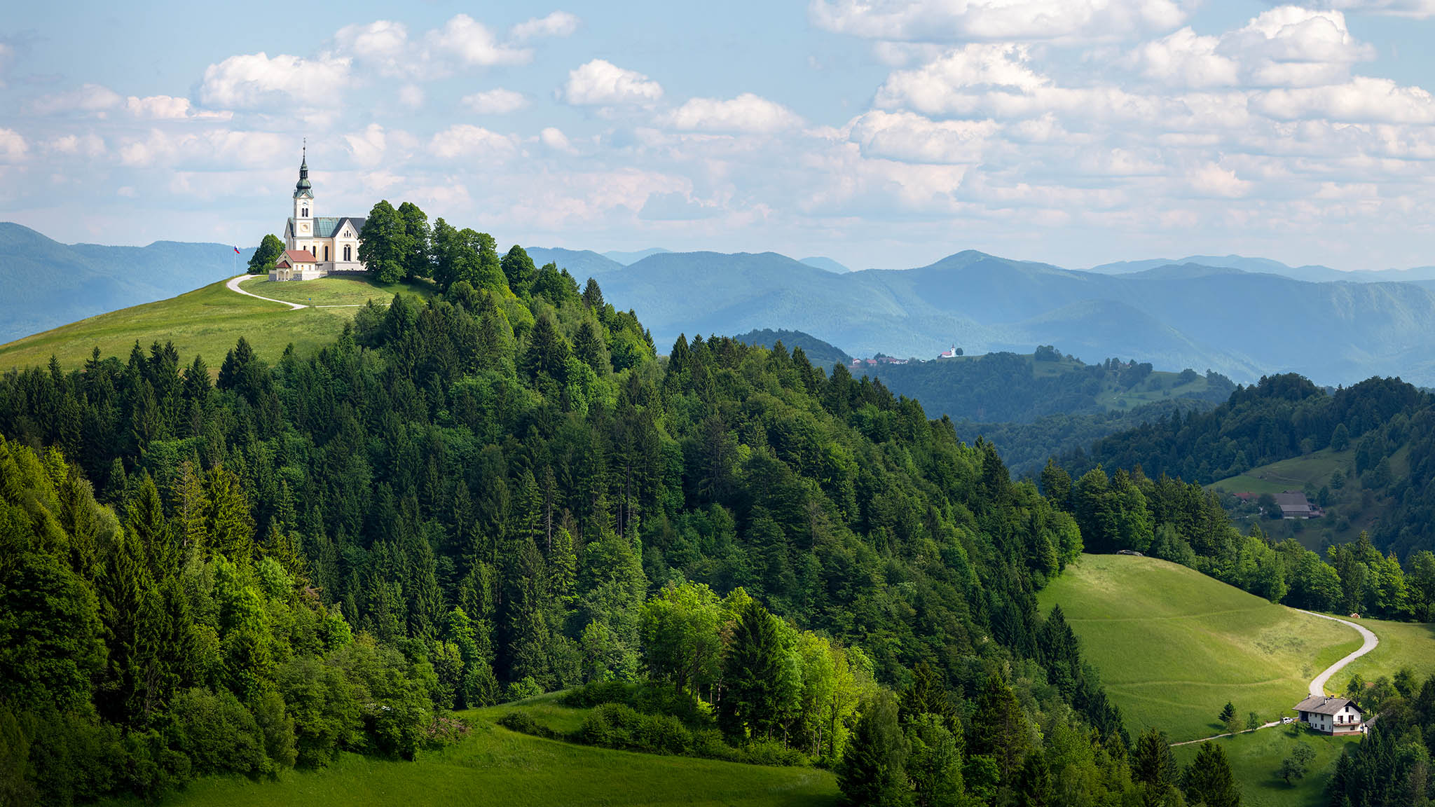 St Leonards Church near Crni Vrh, Slovenia.